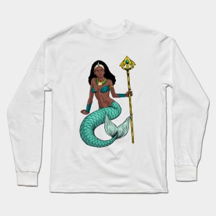 Goddess of the Yoruba religion - Olokun Long Sleeve T-Shirt